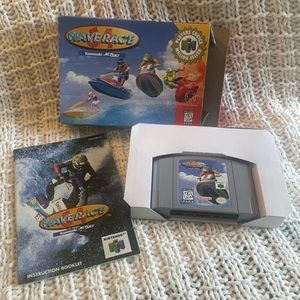 CIB Wave Race 64 (Nintendo 64, 1996) Box Manual Complete w/ Manual N64.